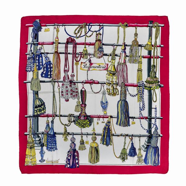 HERMES - Passementerie silk scarf, Hermes