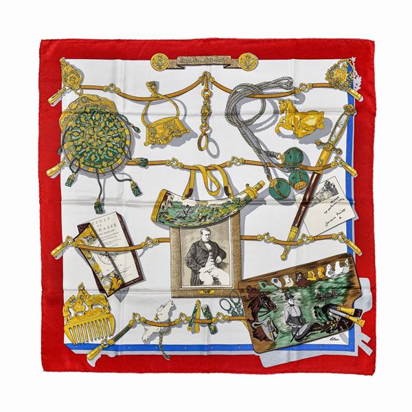 HERMES - Mèmoire d'Hermes silk scarf, Hermes