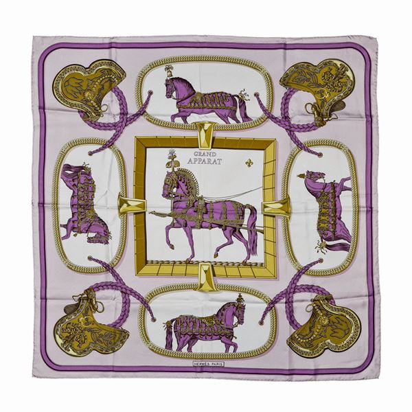 HERMES - Grand Apparat silk scarf, Hermes