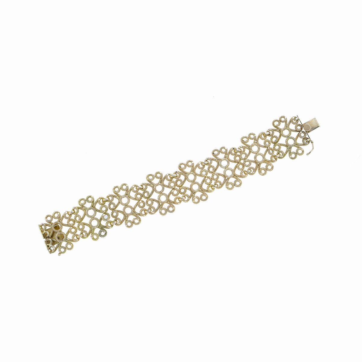 Alto bracciale in oro giallo