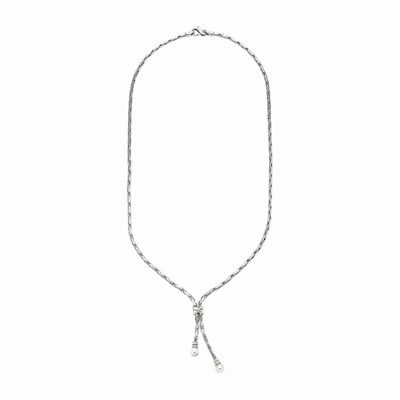 Collana in Oro Bianco e Perle