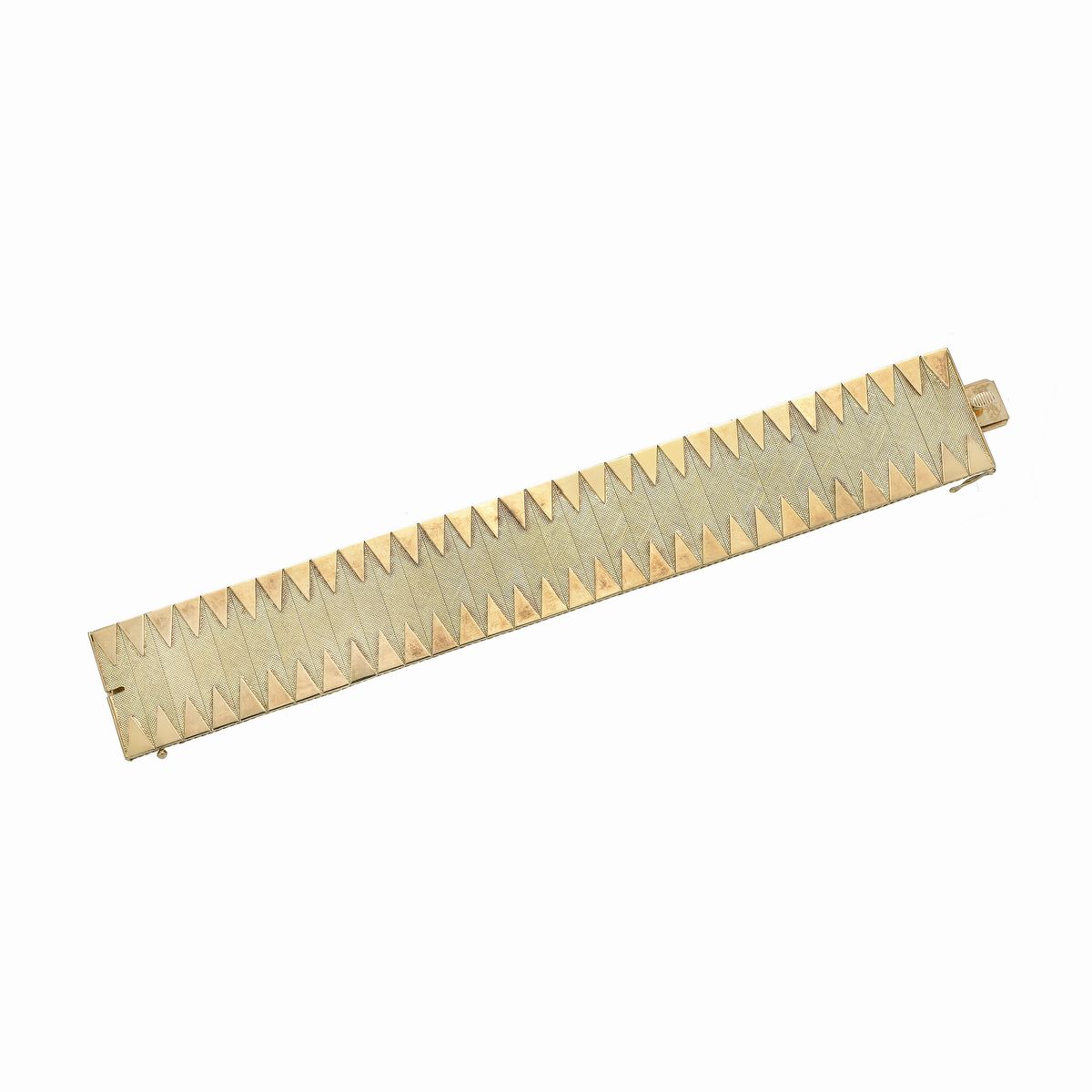 Alto bracciale in oro giallo