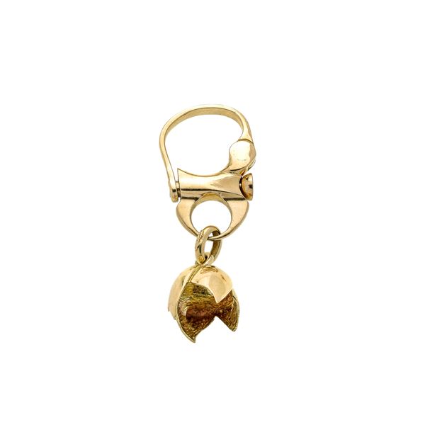 Keychain in yellow gold
