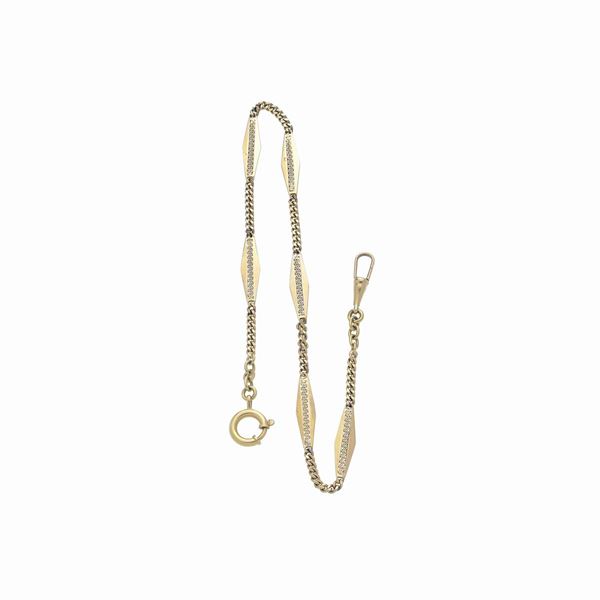 Catena da orologio in oro giallo