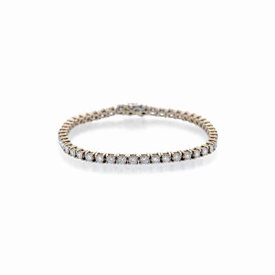 Bracciale Tennis in Oro Rosa e Diamanti