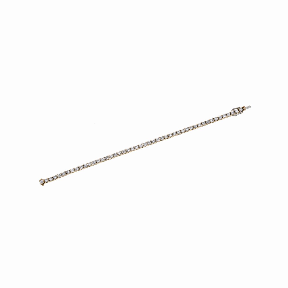 Bracciale Tennis in Oro Rosa e Diamanti