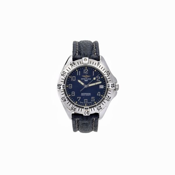 BREITLING - Breitling steel wristwatch, Ref. A17035