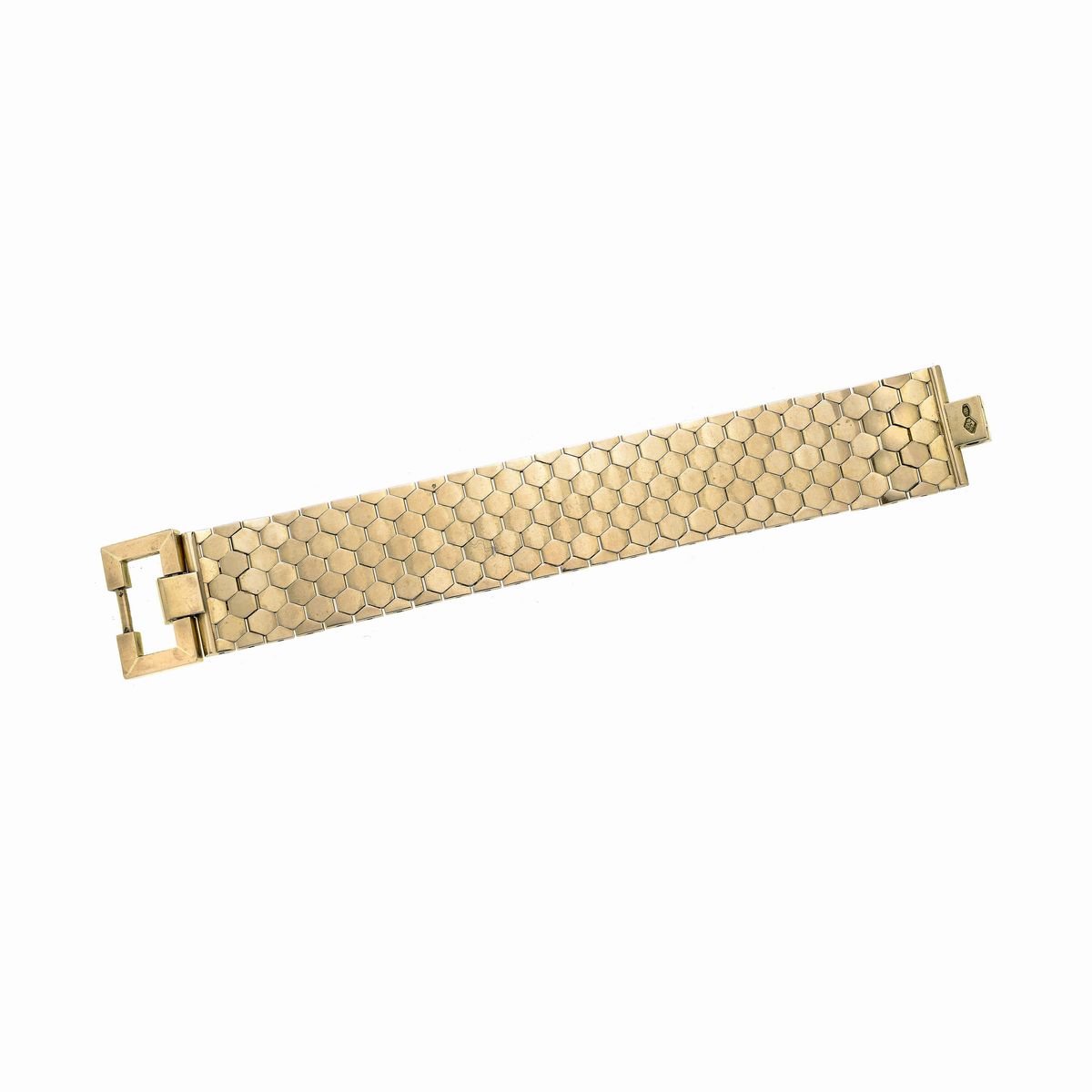 Alto bracciale in oro giallo