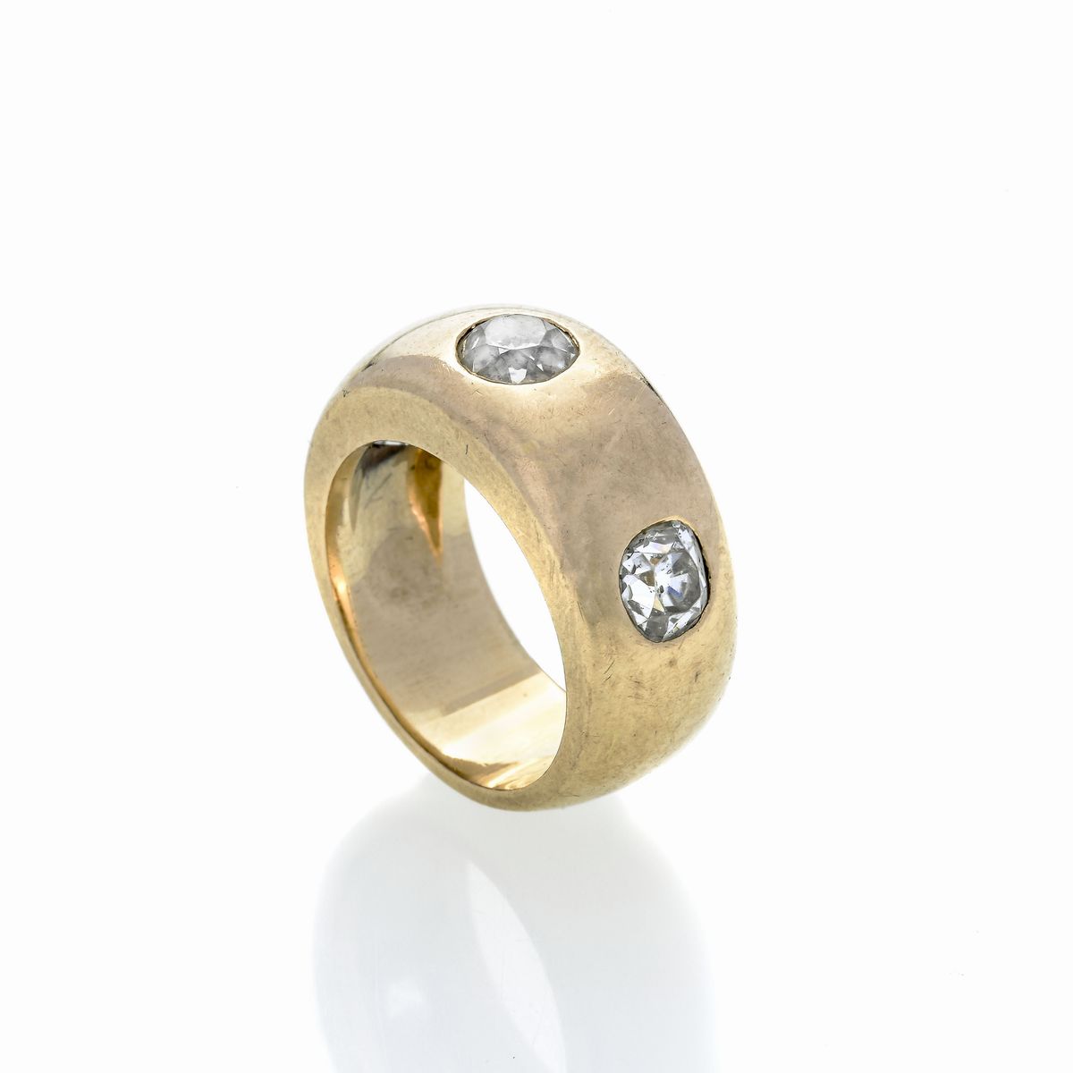 Fede in oro giallo e diamanti