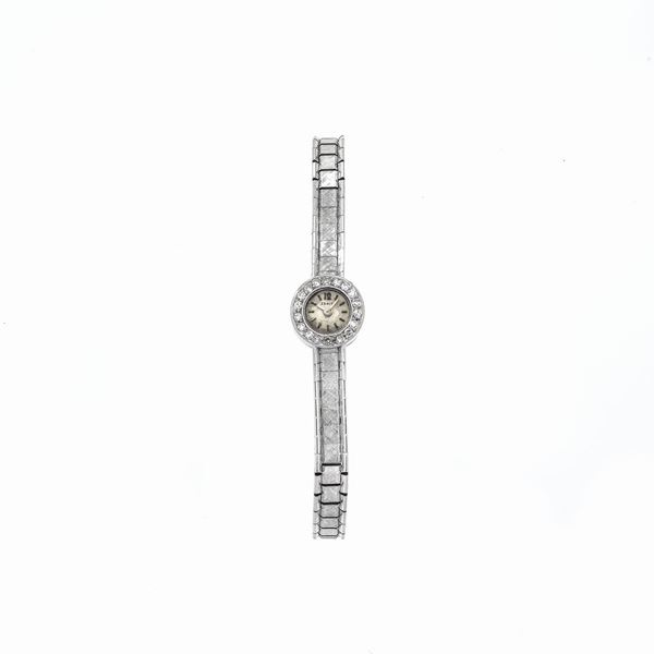 ZENITH - Orologio da signora in oro bianco e diamanti Zenith