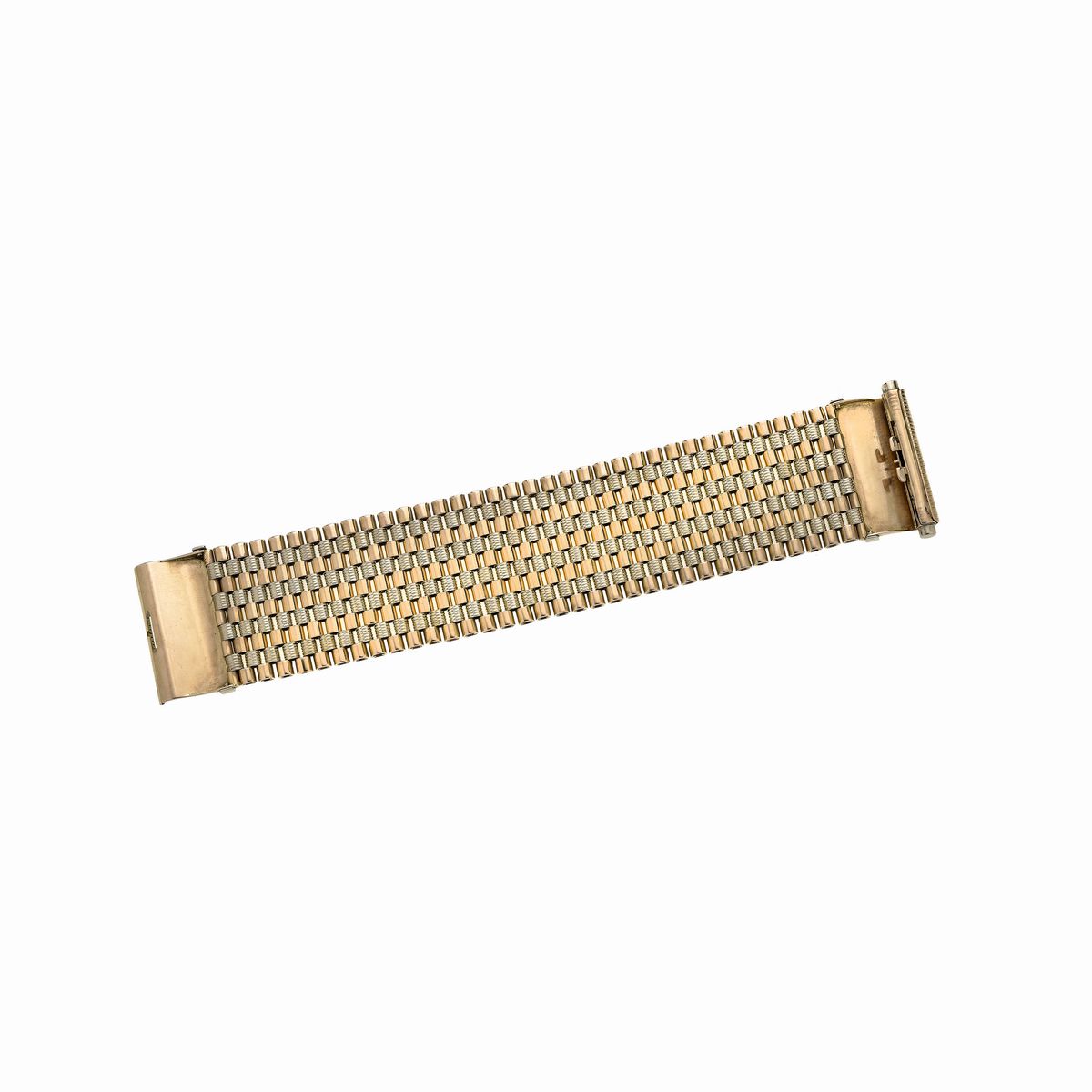 Alto bracciale in oro giallo, oro rosa e oro bianco