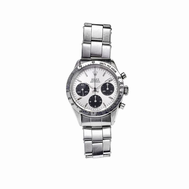 Orologio da polso in acciaio Rolex Oyster Cosmograph Daytona ref. 6239