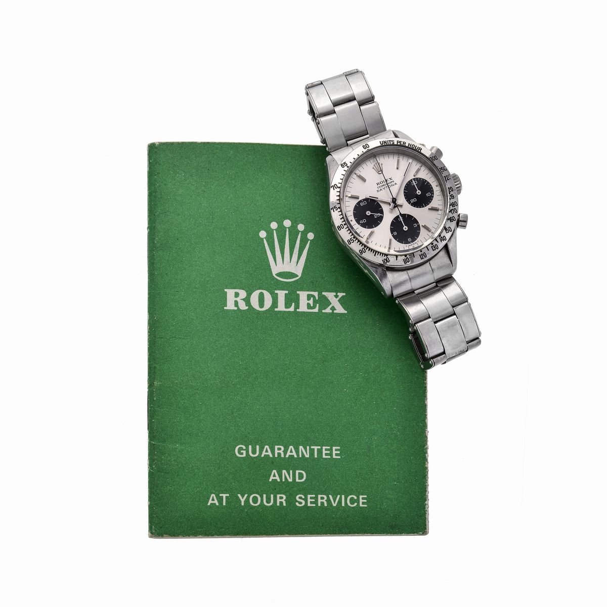 Orologio da polso in acciaio Rolex Oyster Cosmograph Daytona ref. 6239