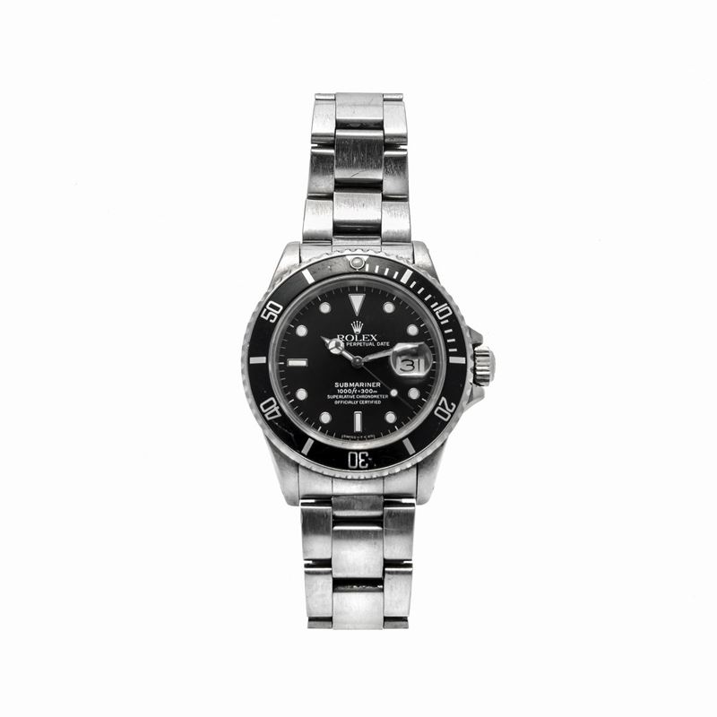 Orologio da polso in acciaio Rolex Submariner Ref. 16800