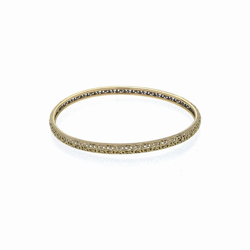 Bracciale rigido in oro giallo