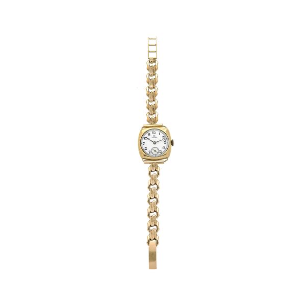 Omega yellow gold wristwatch  (1950s bracelet, early 20th century watch XX)  - Auction Auction of antique and modern Jewelry and Wristwatches - Curio - Casa d'aste in Firenze