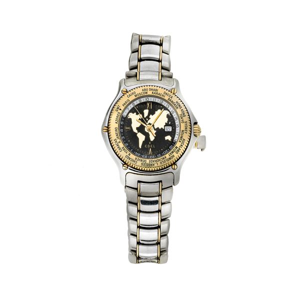 Steel and gold wristwatch, Ebel Voyager Ref. 1124913  - Auction Auction of antique and modern Jewelry and Wristwatches - Curio - Casa d'aste in Firenze