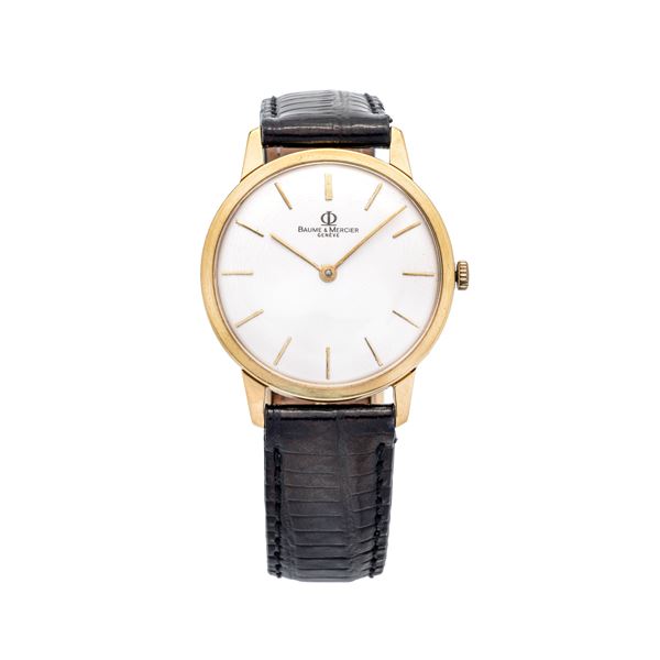 Wristwatch in yellow gold, Baume and Mercier