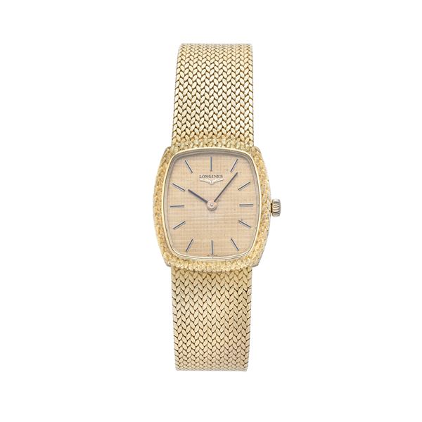 Longines lady's watch, 18 kt gold  (Sixties)  - Auction Auction of antique and modern Jewelry and Wristwatches - Curio - Casa d'aste in Firenze
