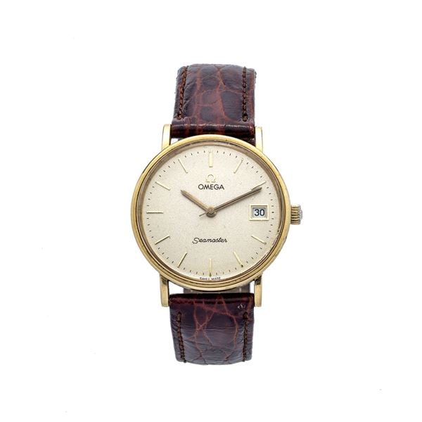 Omega Seamaster wristwatch in 18 kt gold  (Sixties)  - Auction Auction of antique and modern Jewelry and Wristwatches - Curio - Casa d'aste in Firenze