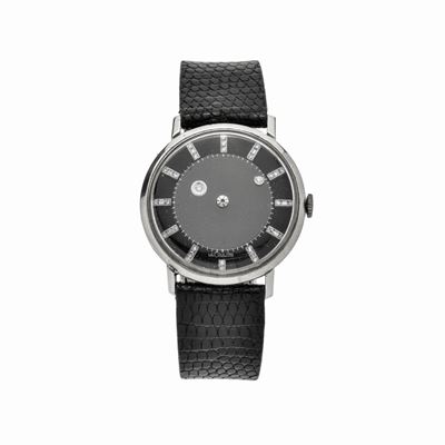 Orologio da Polso in Oro Bianco 14 Kt e Diamanti, le Coultre Mysterieus