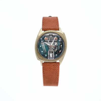 Orologio da Polso Bulova Accutron Spaceview in Oro 14 Kt, Corredato di Scatola e Astuccio Origina...