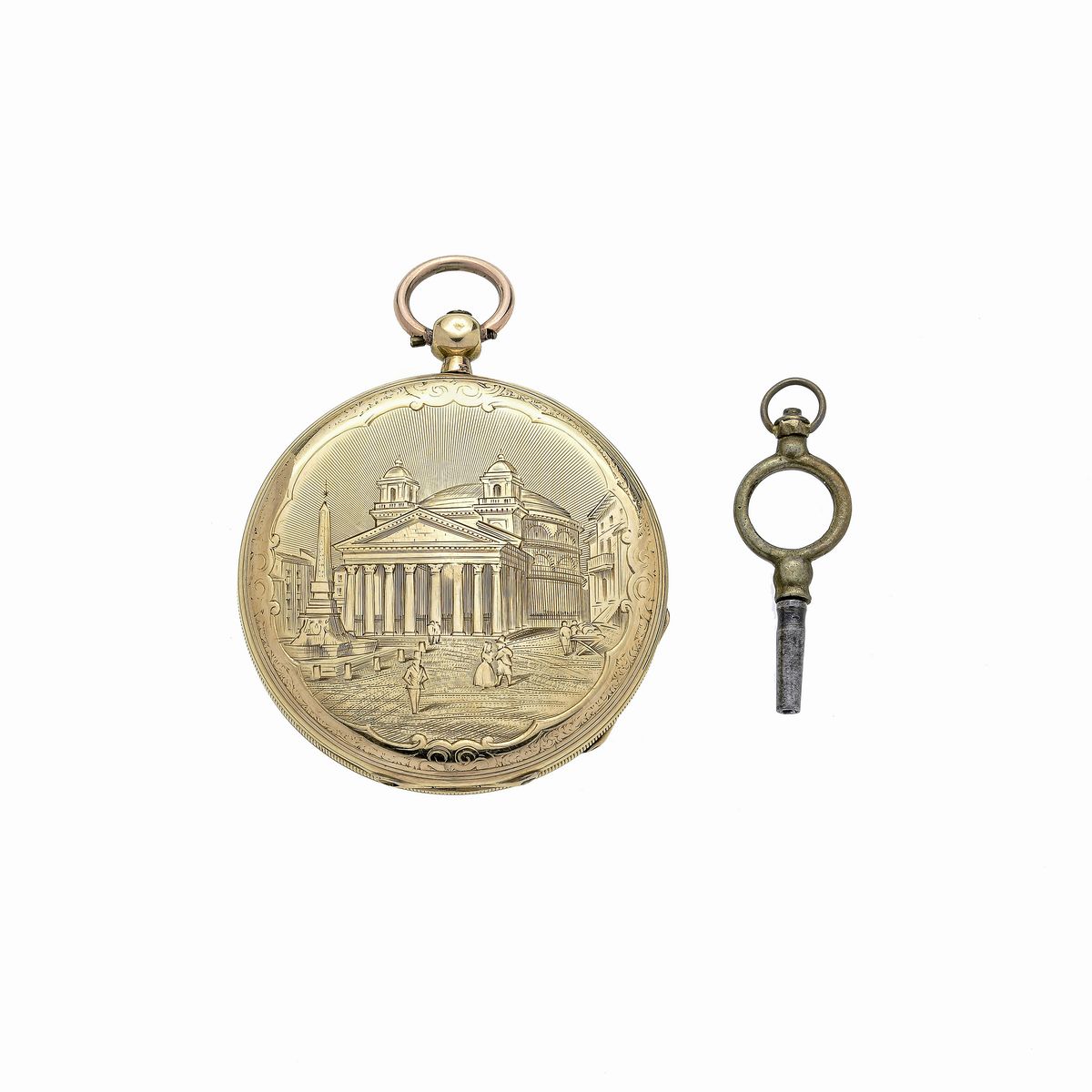 Orologio da tasca in oro giallo, F. Bordier