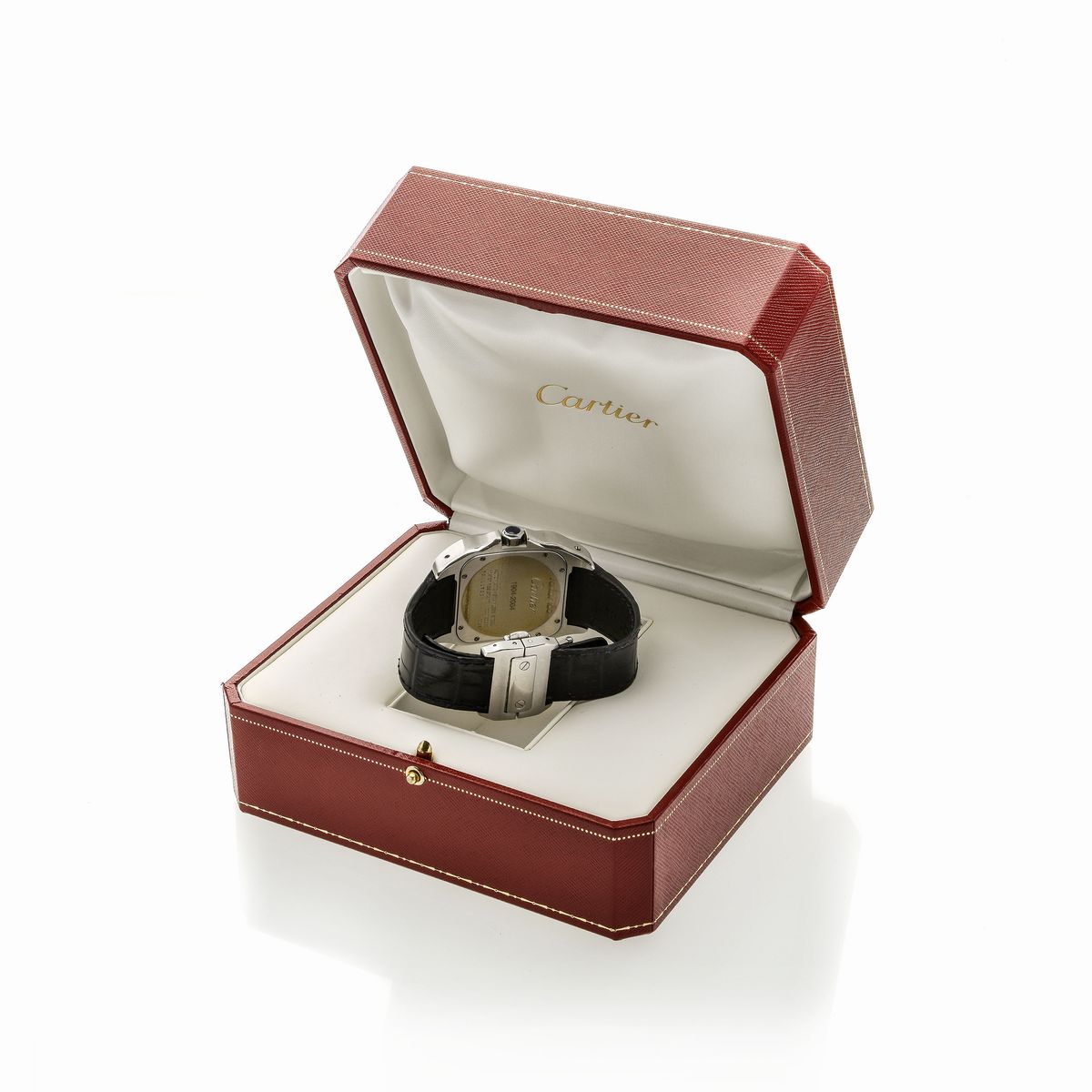 Orologio da Polso in Acciaio, Cartier Santos 100, Corredato di Scatola, Garanzia e Libretto