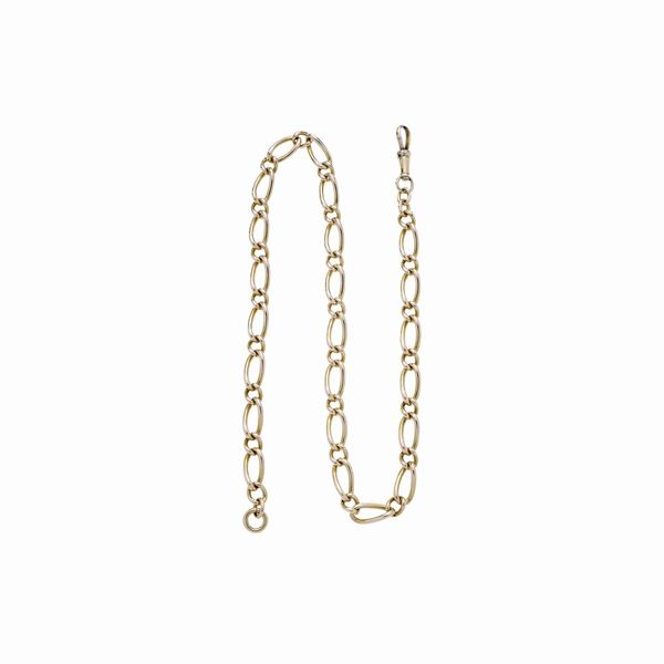 Catena da orologio in oro giallo a 18 kt