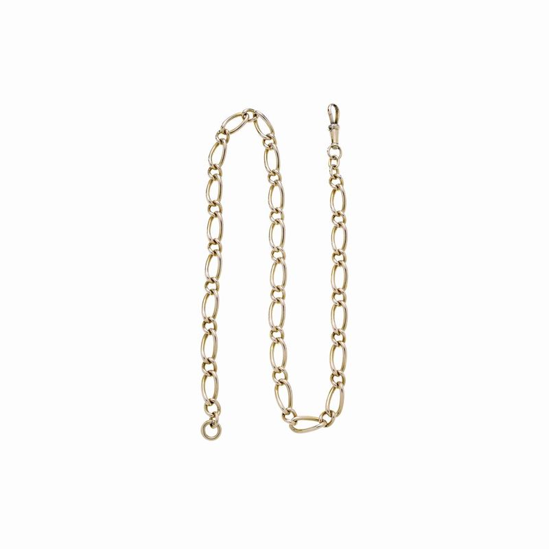 Catena da orologio in oro giallo a 18 kt