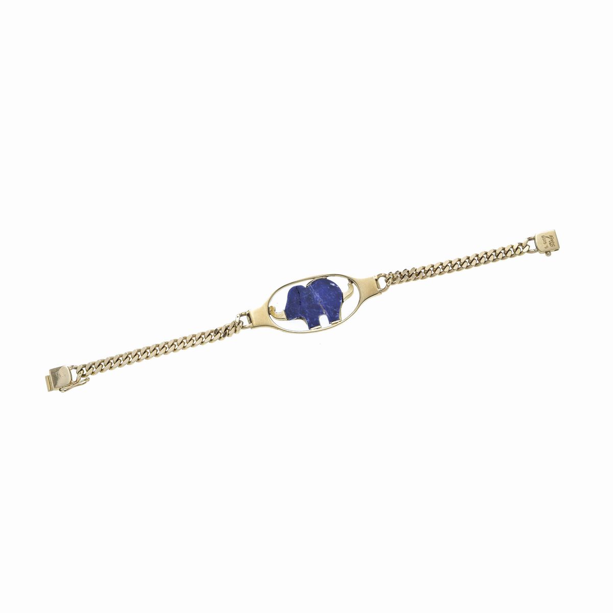 Braccialetto in oro giallo e lapislazzuli, Gucci