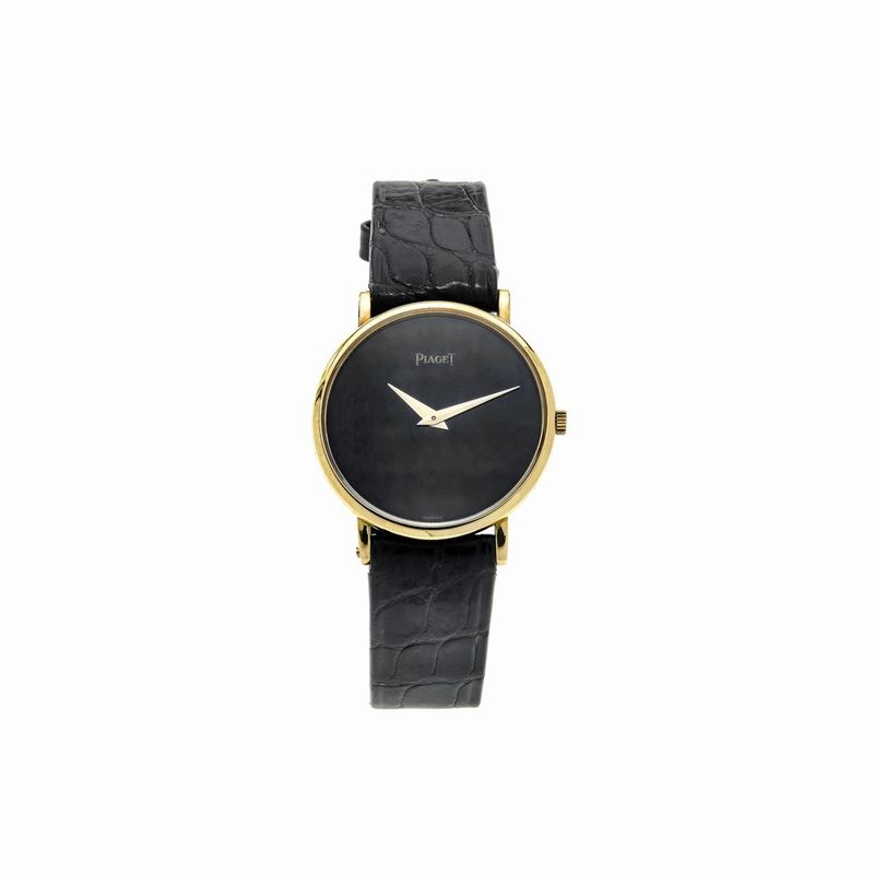 Orologio da Polso in Oro Giallo 18kt e Onice, Piaget Ref. 9015