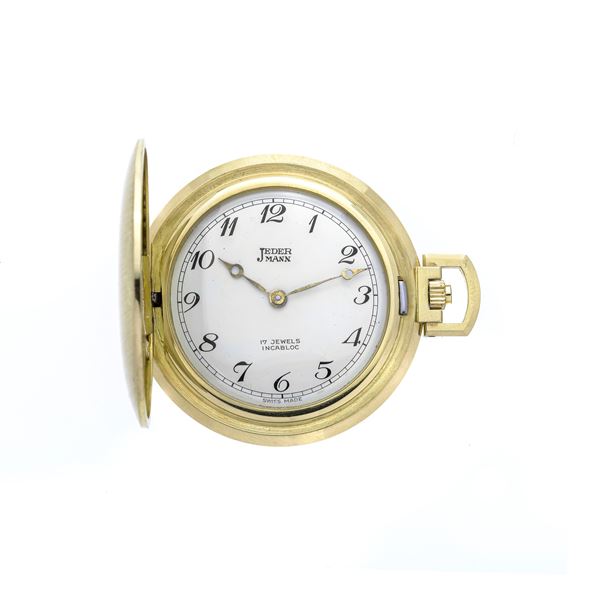 Jederman tailcoat watch in satin yellow gold