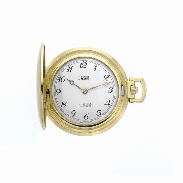 Orologio da frac Jederman in oro giallo satinato