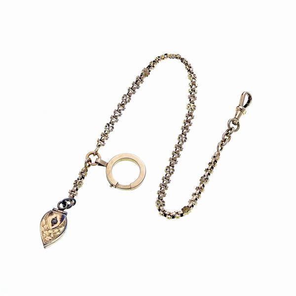 Rose gold watch chain