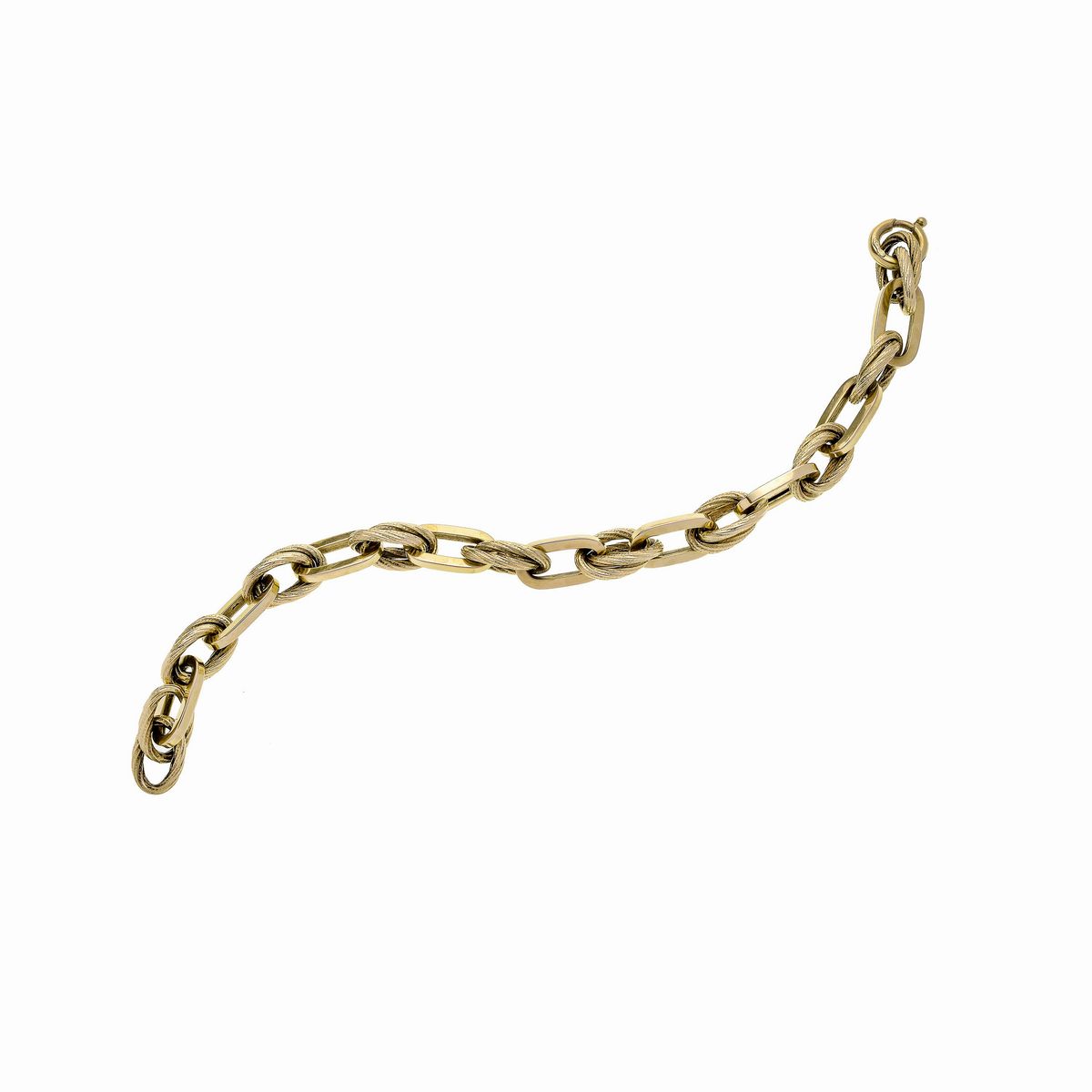 Bracciale a maglie in oro giallo