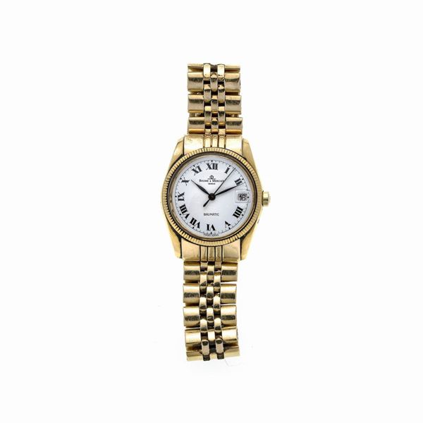 Orologio da polso in oro giallo Baume e Mercier, Baumatic, Ref. 3194