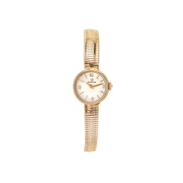 OMEGA - Omega yellow gold lady's watch