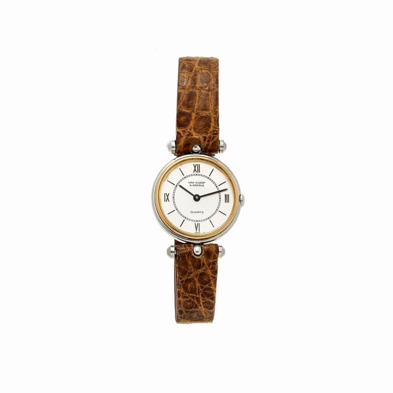 Orologio da Signora in Oro Giallo e Acciaio, Van Cleef & Arpels