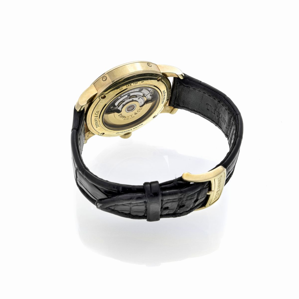 Orologio da Polso in Oro Giallo Tiffany & Co, con Calendario e Fasi Lunari