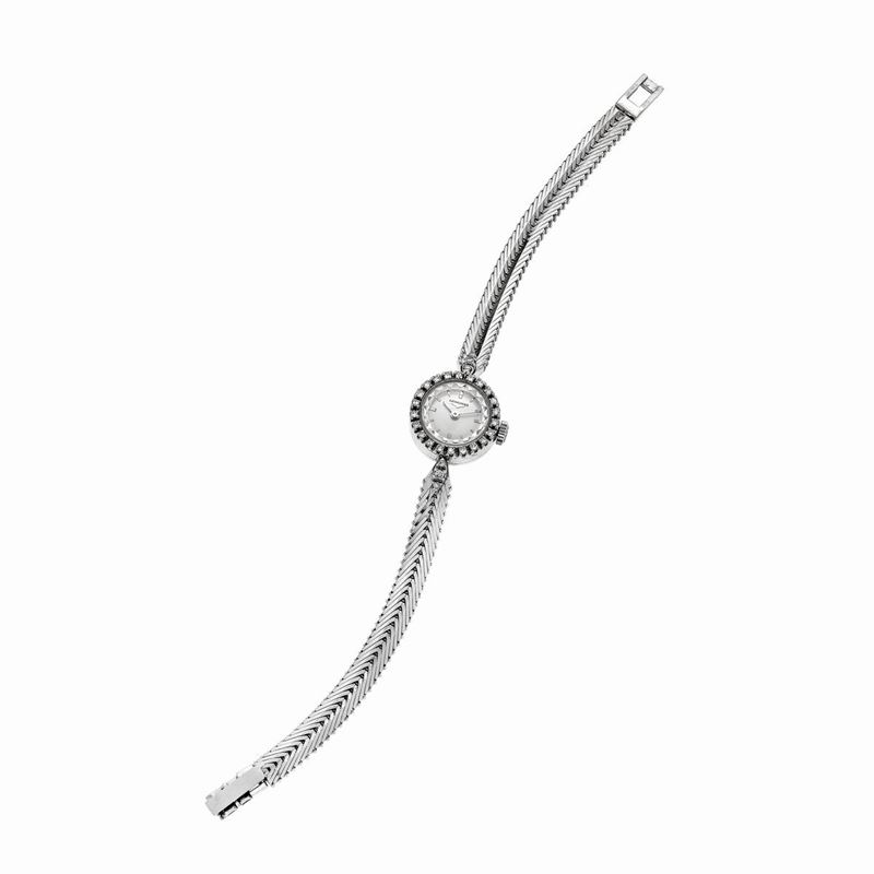 Orologio da Signora in Oro Bianco e Diamanti, Longines