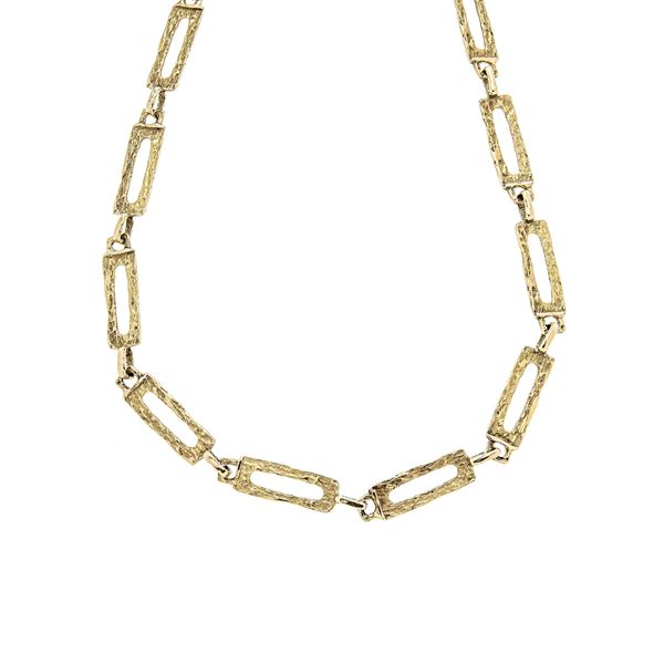 Long chain in yellow gold signed Quaglia