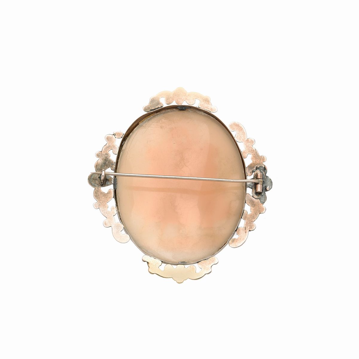 Spilla in oro 12k e Cammeo in conchiglia