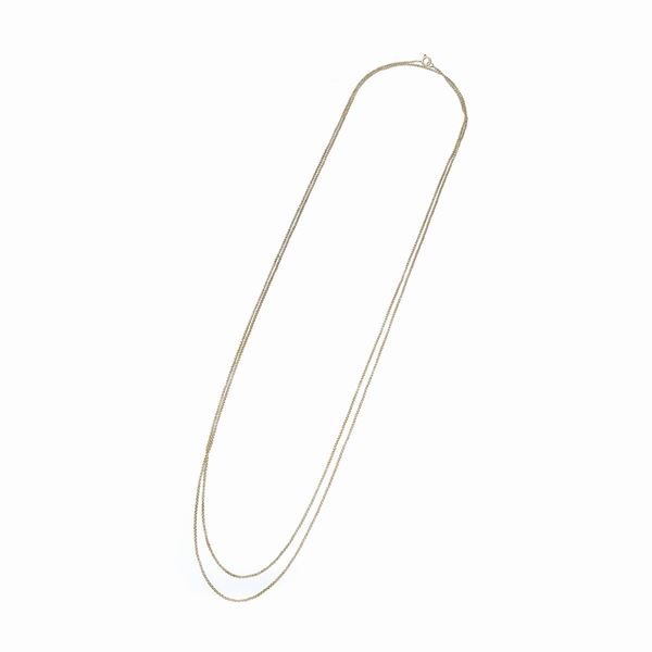 Long Manin chain in 22k yellow gold