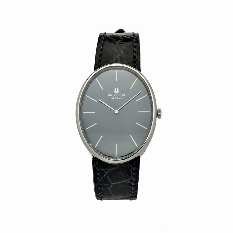 Universal Geneve, Grande Orologio da Polso in Acciaio, Ref. 842133