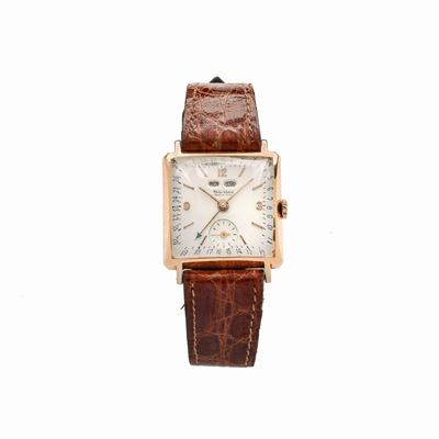 Philip Watch, Orologio da Polso con Calendario in Oro Rosa 18k