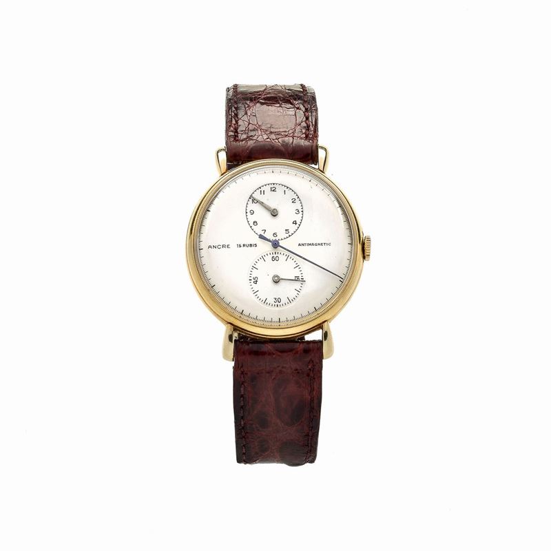 Ancre Antimagnetic, Particolare Orologio da Polso in Oro Giallo 18k