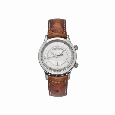 Jaeger le Coultre, Orologio da Polso in Acciaio, Master Control Reveil, con Scatola e Garanzia