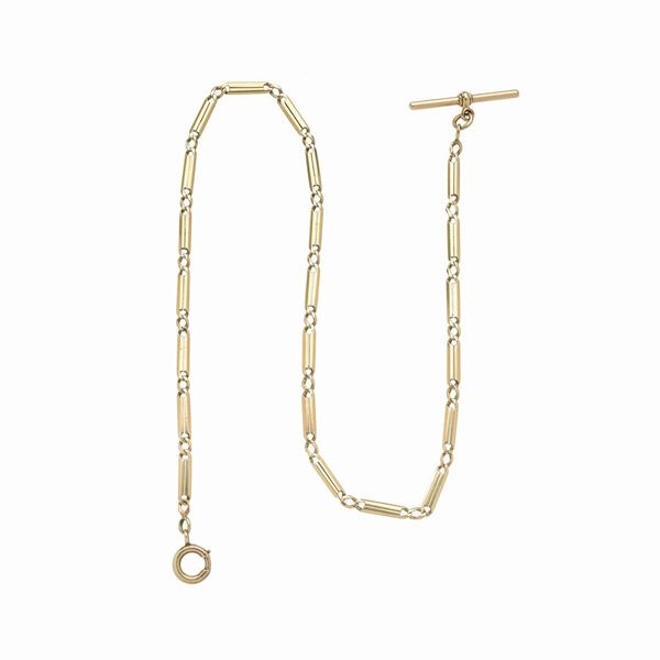 18 kt yellow gold watch chain