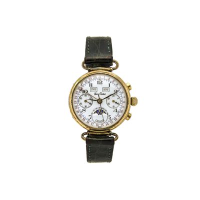 Lucien Rochat Orologio da Polso in Metallo Placcato Oro con Cronometro e Calendario Completo